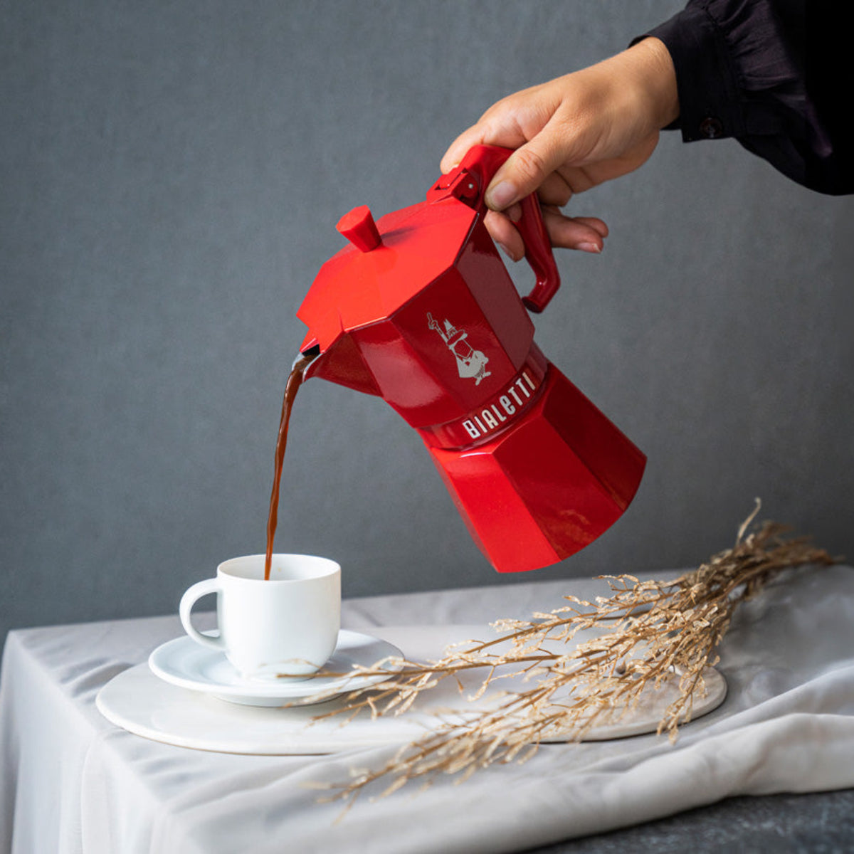 Bialetti Exclusive Moka Express rot, Espressokocher