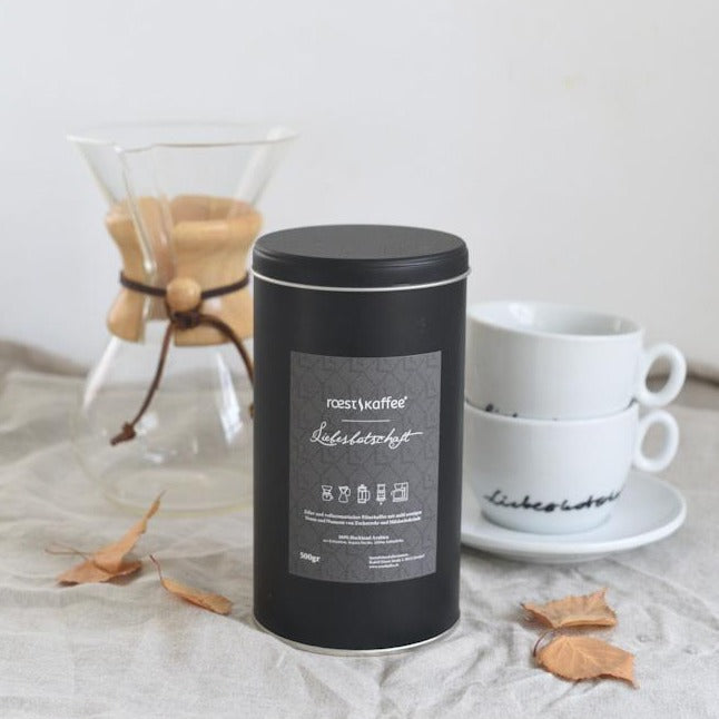 roestkaffee x Liebesbotschaft Filterkaffee mit Chemex